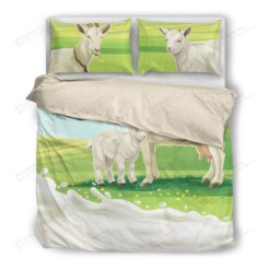 Goat Cotton Bed Sheets Spread Comforter Duvet Cover Bedding Sets