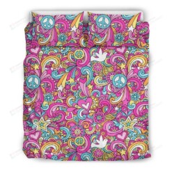 Psychedelic Cotton Bed Sheets Spread Comforter Duvet Cover Bedding Sets