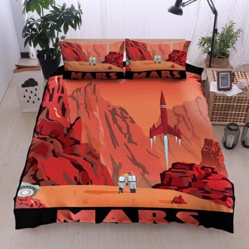 Mars Cotton Bed Sheets Spread Comforter Duvet Cover Bedding Sets