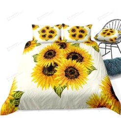 Sunflower Bed Sheets Duvet Cover Bedding Set