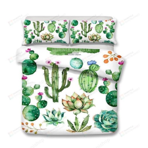 Cactus Bedding Set Bed Sheets Spread Comforter Duvet Cover Bedding Sets