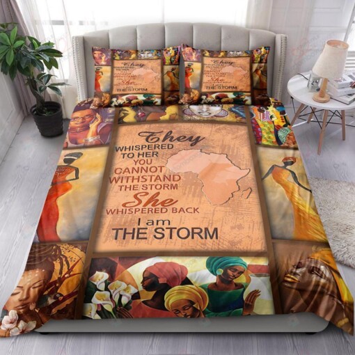 Black Queen I Am The Storm Bedding Set Bed Sheets Spread Comforter Duvet Cover Bedding Sets