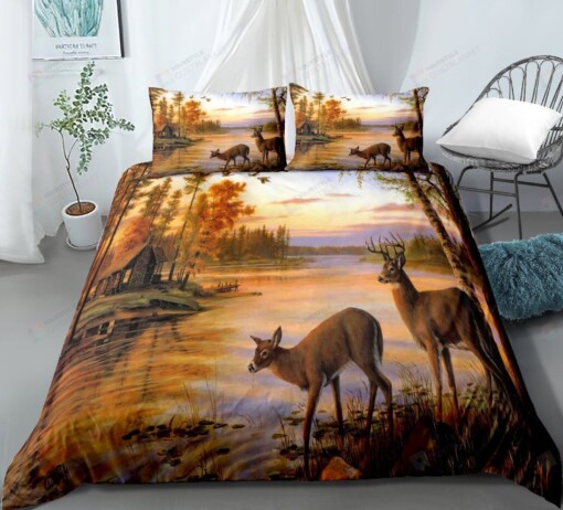 Deers Bed Sheets Duvet Cover Bedding Sets