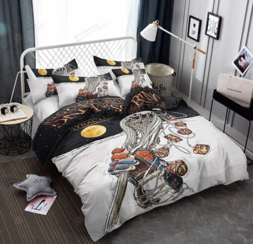 Lacrosse Cotton Bed Sheets Spread Comforter Duvet Cover Bedding Sets