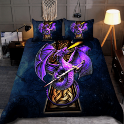 Dragon Cotton Bed Sheets Spread Comforter Duvet Cover Bedding Sets