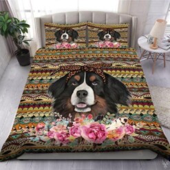 Bernese Mountain Dog Bedding Set Bed Sheets Spread Comforter Duvet Cover Bedding Sets