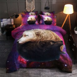 Wolf Cotton Bed Sheets Spread Comforter Duvet Cover Bedding Sets