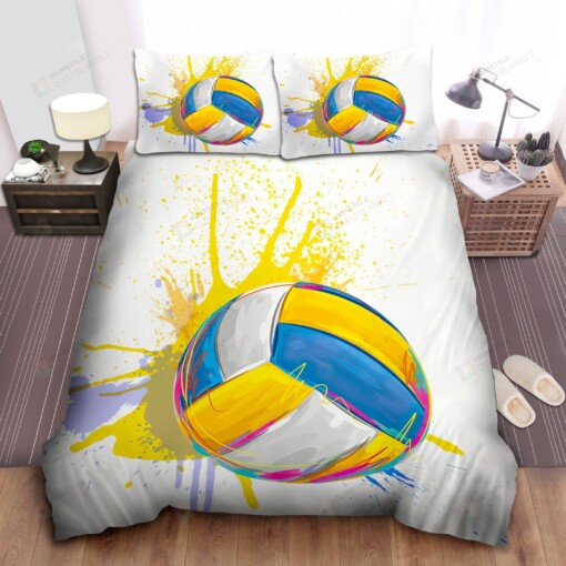 Volleyball Bed Sheets Spread Comforter Duvet Cover Bedding Sets