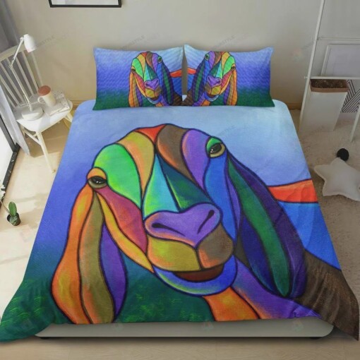 Colorful Goat Bedding Set (Duvet Cover & Pillow Cases)