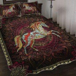 Horse Mandala Quilt Bedding Set