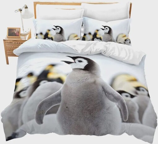 Penguin Bedding Set  Bed Sheets Spread Comforter Duvet Cover Bedding Sets