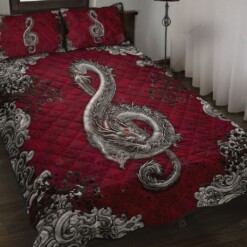 Dragon Art Style Quilt Bedding Set