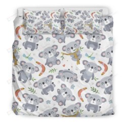 Koala Cotton Bed Sheets Spread Comforter Duvet Cover Bedding Sets