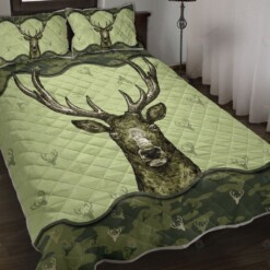 Deer Camo Quilt Bedding Set