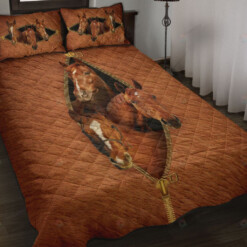 Horse Zipper Quilt Bedding Set