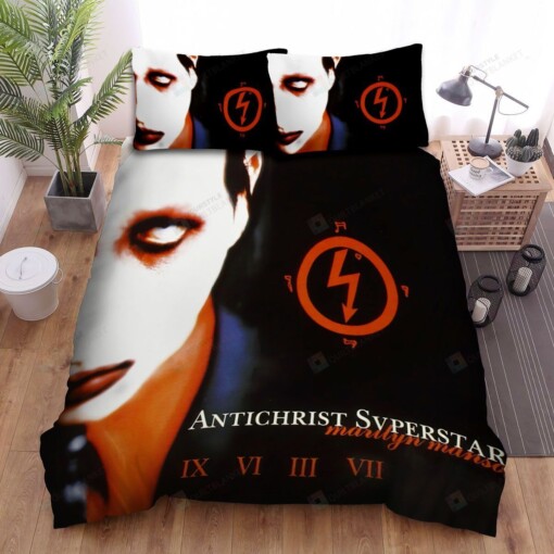 Marilyn Manson Bed Sheets Spread Comforter Duvet Cover Bedding Sets