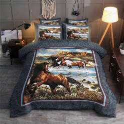 Horses Running Bedding Set (Duvet Cover & Pillow Cases)