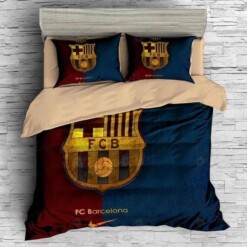 Fc Barcelona 4 Duvet Cover Bedding Set