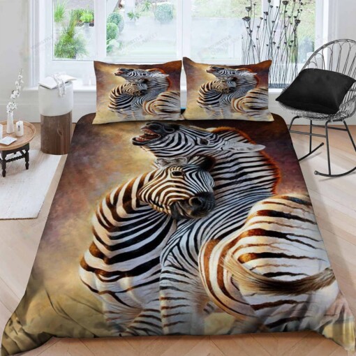 Zebra Cotton Bed Sheets Spread Comforter Duvet Cover Bedding Sets