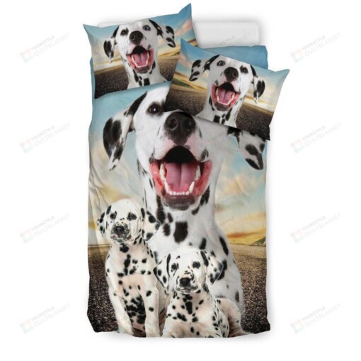 Dalmatian Dog Bed Sheets Spread Comforter Duvet Cover Bedding Sets