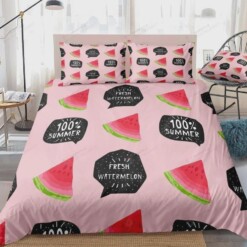 Pink Watermelon Bedding Set (Duvet Cover & Pillow Cases)