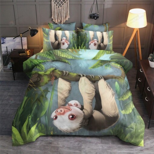 Sloth Cotton Duvet Cover Bedding Sets