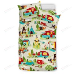 Camping Festival Bed Sheets Spread Comforter Duvet Cover Bedding Sets