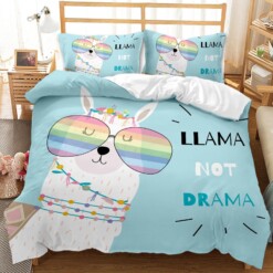 Llama Not Drama Bedding Set Bed Sheet Spread Comforter Duvet Cover Bedding Sets