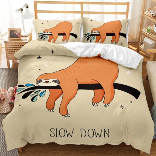 Sloth Down Bed Sheets Duvet Cover Bedding Sets