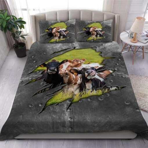 Cows Bedding Set Bed Sheets Spread Comforter Duvet Cover Bedding Sets