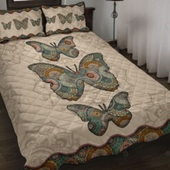 Butterfly Quilt Bedding Set