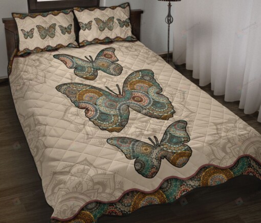 Butterfly Quilt Bedding Set