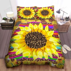 Sunflower Cotton Bed Sheets Spread Comforter Duvet Cover Bedding Sets