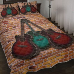 Guitar Quilt Bedding Set