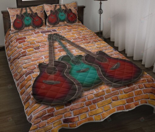 Guitar Quilt Bedding Set