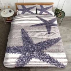 Starfish Cotton Bed Sheets Spread Comforter Duvet Cover Bedding Sets