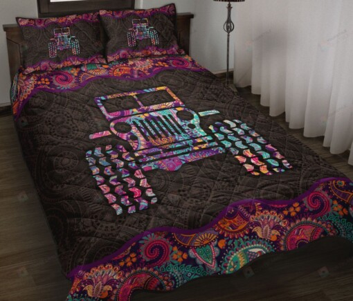 Jeep Paisley Quilt Bedding Set