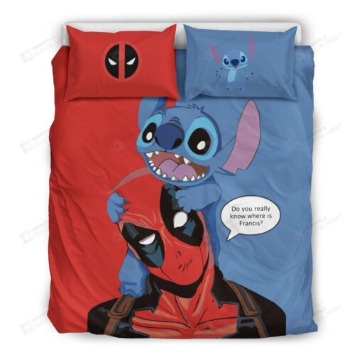 Stitch & Deadpool Disney Bedding Set 11 (Duvet Cover & Pillow Cases)