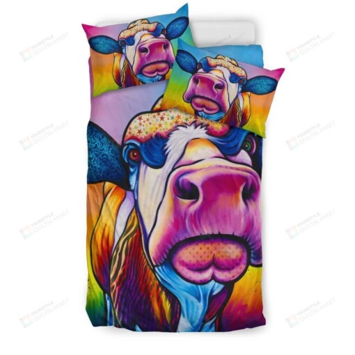 Bedding Set Cow Lovers Cotton Bed Sheets Spread Comforter Duvet Cover Bedding Sets