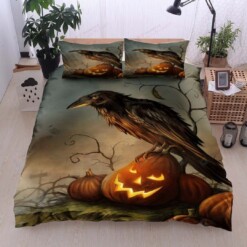 Halloween Cotton Bed Sheets Spread Comforter Duvet Cover Bedding Sets