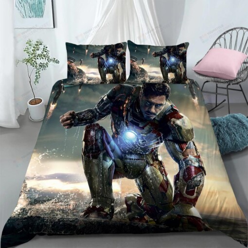 Iron Man 3D Printed Duvet Cover Bedding Set