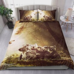 Koala Family Landscape Art Bedding Set (Duvet Cover & Pillow Cases)