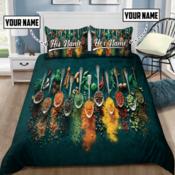 Personalized Kitchen Bedding Set Bed Sheets Spread Comforter Duvet Cover Bedding Sets