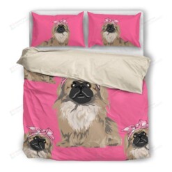 Pekingese Cotton Bed Sheets Spread Comforter Duvet Cover Bedding Sets