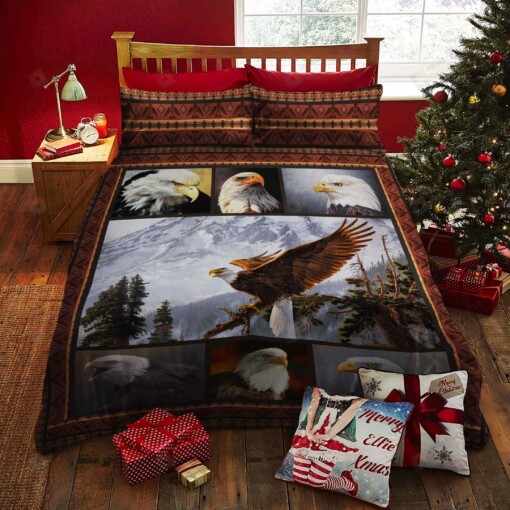 Eagle Cotton Bed Sheets Spread Comforter Duvet Cover Bedding Sets