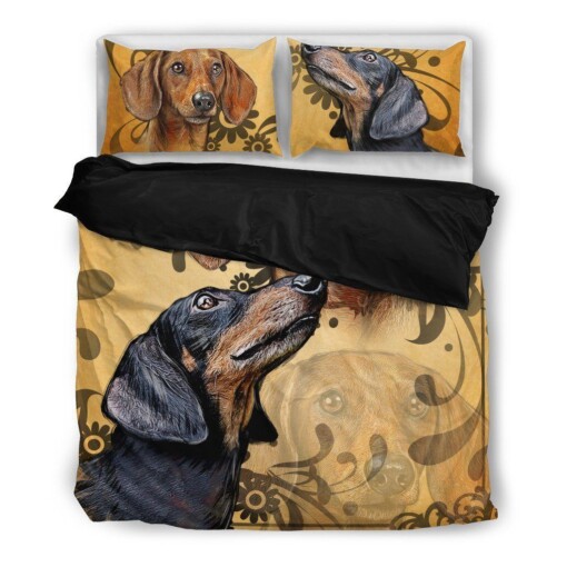 Dachshund Cotton Bed Sheets Spread Comforter Duvet Cover Bedding Sets