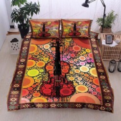 Violins Cotton Bed Sheets Spread Comforter Duvet Cover Bedding Sets