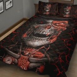 Mechanic Skull Quilt Bed Sheets Spread Quilt Bedding Sets