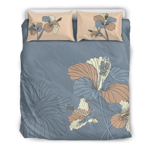 Hibiscus Bedding Set Bed Sheets Spread Comforter Duvet Cover Bedding Sets