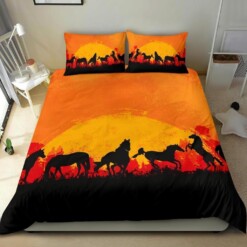 Horses Cotton Bed Sheets Spread Comforter Duvet Cover Bedding Sets